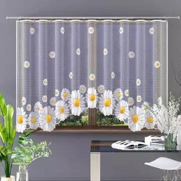 firanka zakardowa odpasowana stokrotki 1